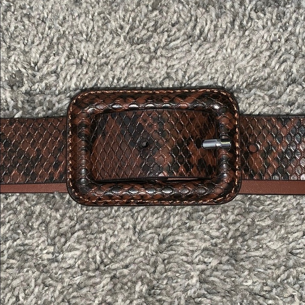 Snakeskin belt